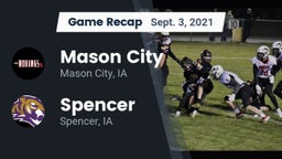 Recap: Mason City  vs. Spencer  2021