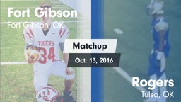 Matchup: Fort Gibson High vs. Rogers  2016