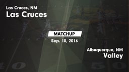 Matchup: Las Cruces High vs. Valley  2016
