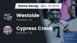 Recap: Westside  vs. Cypress Creek  2019