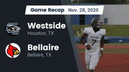 Recap: Westside  vs. Bellaire  2020