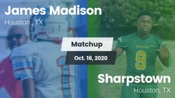 Matchup: James Madison High S vs. Sharpstown  2020
