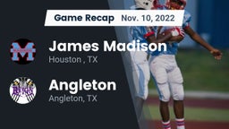 Recap: James Madison  vs. Angleton  2022