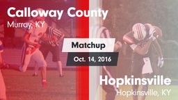 Matchup: Calloway County vs. Hopkinsville  2016
