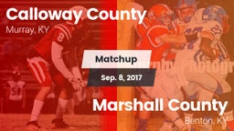 Matchup: Calloway County vs. Marshall County  2017