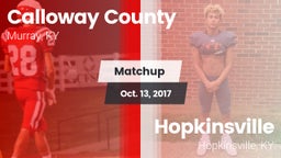 Matchup: Calloway County vs. Hopkinsville  2017