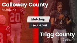 Matchup: Calloway County vs. Trigg County  2019