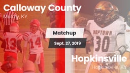 Matchup: Calloway County vs. Hopkinsville  2019