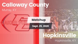 Matchup: Calloway County vs. Hopkinsville  2020