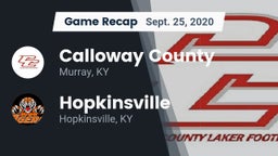 Recap: Calloway County  vs. Hopkinsville  2020