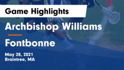 Archbishop Williams  vs Fontbonne Game Highlights - May 28, 2021