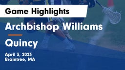 Archbishop Williams  vs Quincy  Game Highlights - April 3, 2023