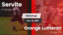 Matchup: Servite vs. Orange Lutheran  2018