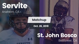 Matchup: Servite vs. St. John Bosco  2018