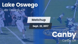 Matchup: Lake Oswego High vs. Canby  2017