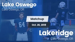 Matchup: Lake Oswego High vs. Lakeridge  2018