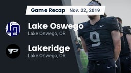 Recap: Lake Oswego  vs. Lakeridge  2019