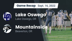 Recap: Lake Oswego  vs. Mountainside  2022