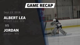 Recap: Albert Lea  vs. Jordan  2016