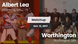Matchup: Albert Lea High vs. Worthington  2017