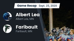 Recap: Albert Lea  vs. Faribault  2020
