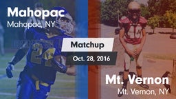 Matchup: Mahopac  vs. Mt. Vernon  2016
