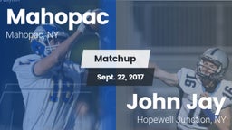 Matchup: Mahopac  vs. John Jay  2017
