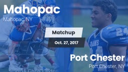 Matchup: Mahopac  vs. Port Chester  2017