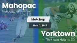 Matchup: Mahopac  vs. Yorktown  2017