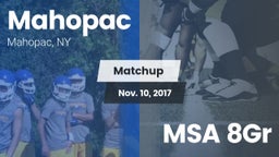 Matchup: Mahopac  vs. MSA 8Gr 2017