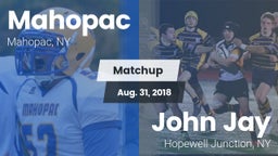Matchup: Mahopac  vs. John Jay  2018