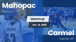Matchup: Mahopac  vs. Carmel  2018
