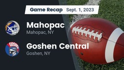 Recap: Mahopac  vs. Goshen Central  2023