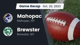 Recap: Mahopac  vs. Brewster  2023