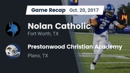 Recap: Nolan Catholic  vs. Prestonwood Christian Academy 2017