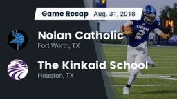 Recap: Nolan Catholic  vs. The Kinkaid School 2018