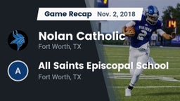 Recap: Nolan Catholic  vs. All Saints Episcopal School 2018