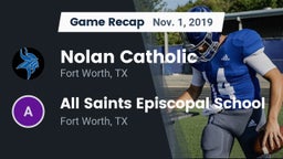 Recap: Nolan Catholic  vs. All Saints Episcopal School 2019