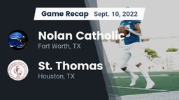 Recap: Nolan Catholic  vs. St. Thomas  2022