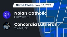 Recap: Nolan Catholic  vs. Concordia Lutheran  2023