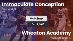 Matchup: Immaculate vs. Wheaton Academy  2016