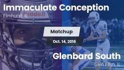 Matchup: Immaculate vs. Glenbard South  2016