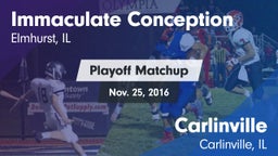 Matchup: Immaculate vs. Carlinville  2016