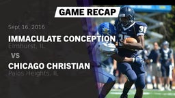 Recap: Immaculate Conception  vs. Chicago Christian  2016