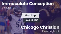 Matchup: Immaculate vs. Chicago Christian  2017