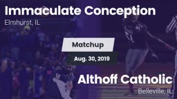 Matchup: Immaculate vs. Althoff Catholic  2019