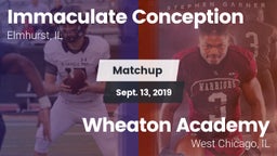 Matchup: Immaculate vs. Wheaton Academy  2019