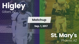 Matchup: Higley  vs. St. Mary's  2017