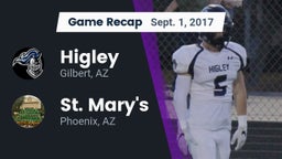 Recap: Higley  vs. St. Mary's  2017