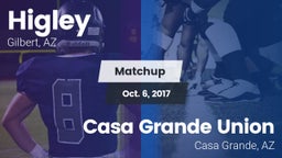Matchup: Higley  vs. Casa Grande Union  2017
